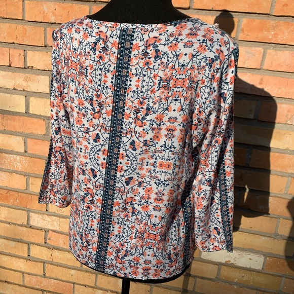 NWOT Derek Heart peasant blouse Sz M - Picture 3 of 8
